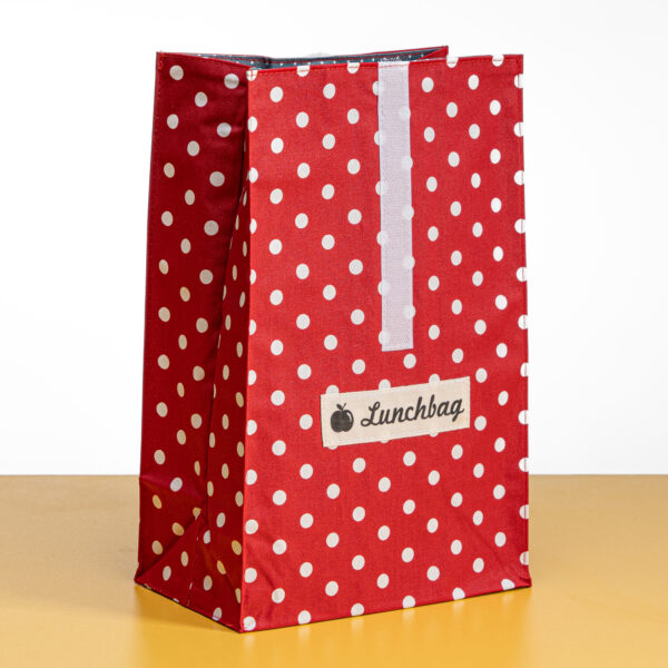 Lunchbag rot-weiß gepunktet L-01 – Bild 6