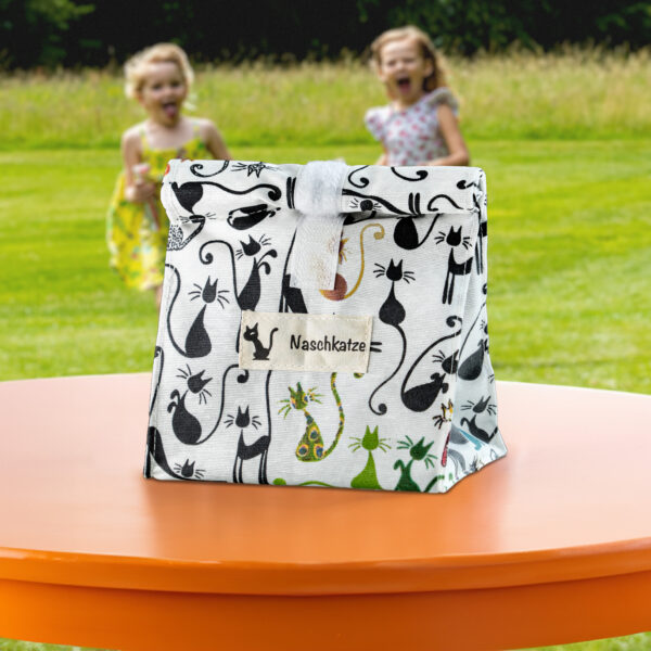 Snackbag "Naschkatze" Motiv retro Katzen S-06 – Bild 8