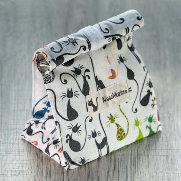 Snackbag "Naschkatze" Motiv retro Katzen S-06 – Bild 9