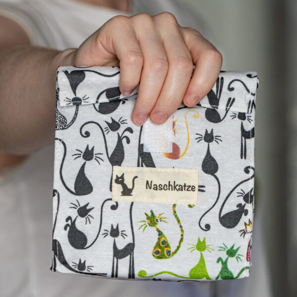 Snackbag "Naschkatze" Motiv retro Katzen S-06 – Bild 12