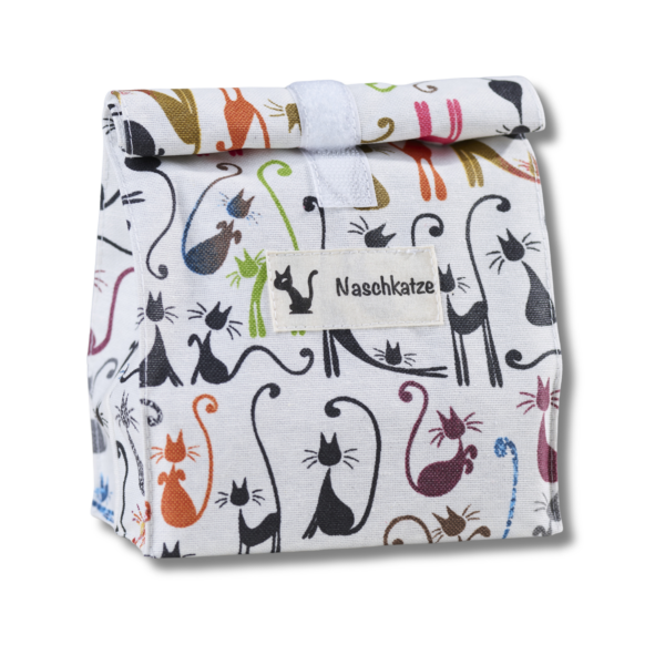 Snackbag "Naschkatze" Motiv retro Katzen S-06 – Bild 2