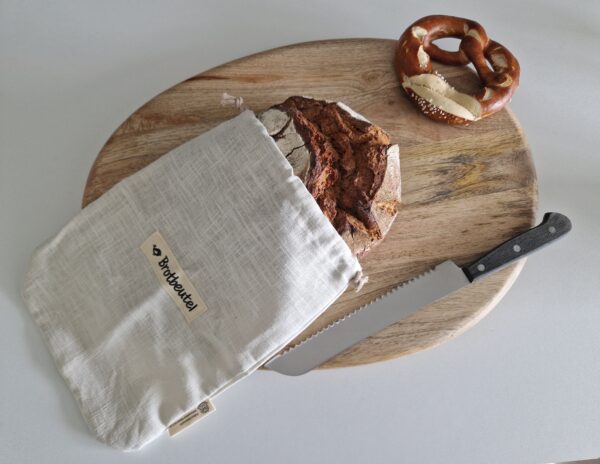 Leinen Brotbeutel  „klein“ 31 x 22cm Farbe naturell