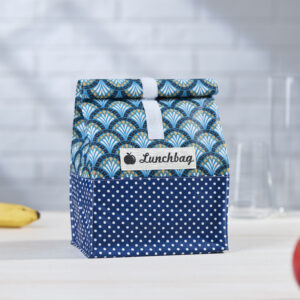 Lunchbag retro blau L-06