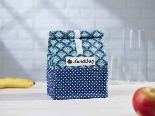 Lunchbag retro blau L-06 – Bild 2