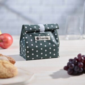 Snackbag / Motiv pünktchen dkl. grün S-11