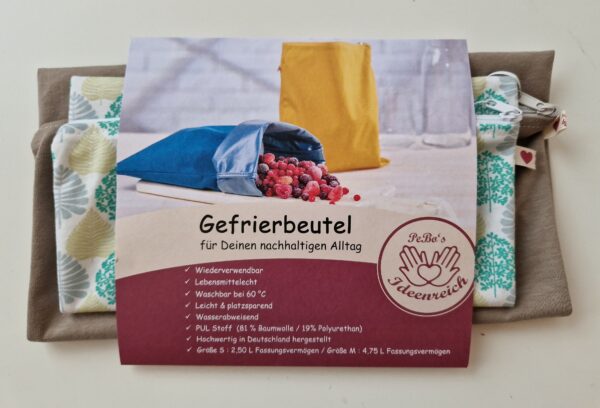 Gefrierbeutel Set  Gr. S + M -zero waste- – Bild 3