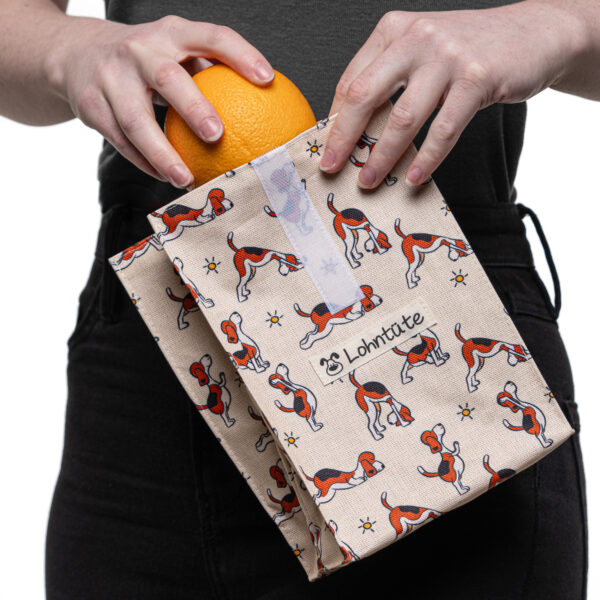Snackbag "Lohntüte" Motiv Hundejoga S-16 – Bild 5