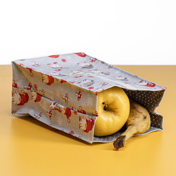 Snackbag "Plätzchentüte" Motiv kleine Wichtel S-18 – Bild 4