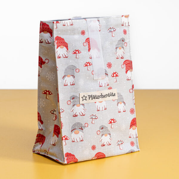 Snackbag "Plätzchentüte" Motiv kleine Wichtel S-18 – Bild 6