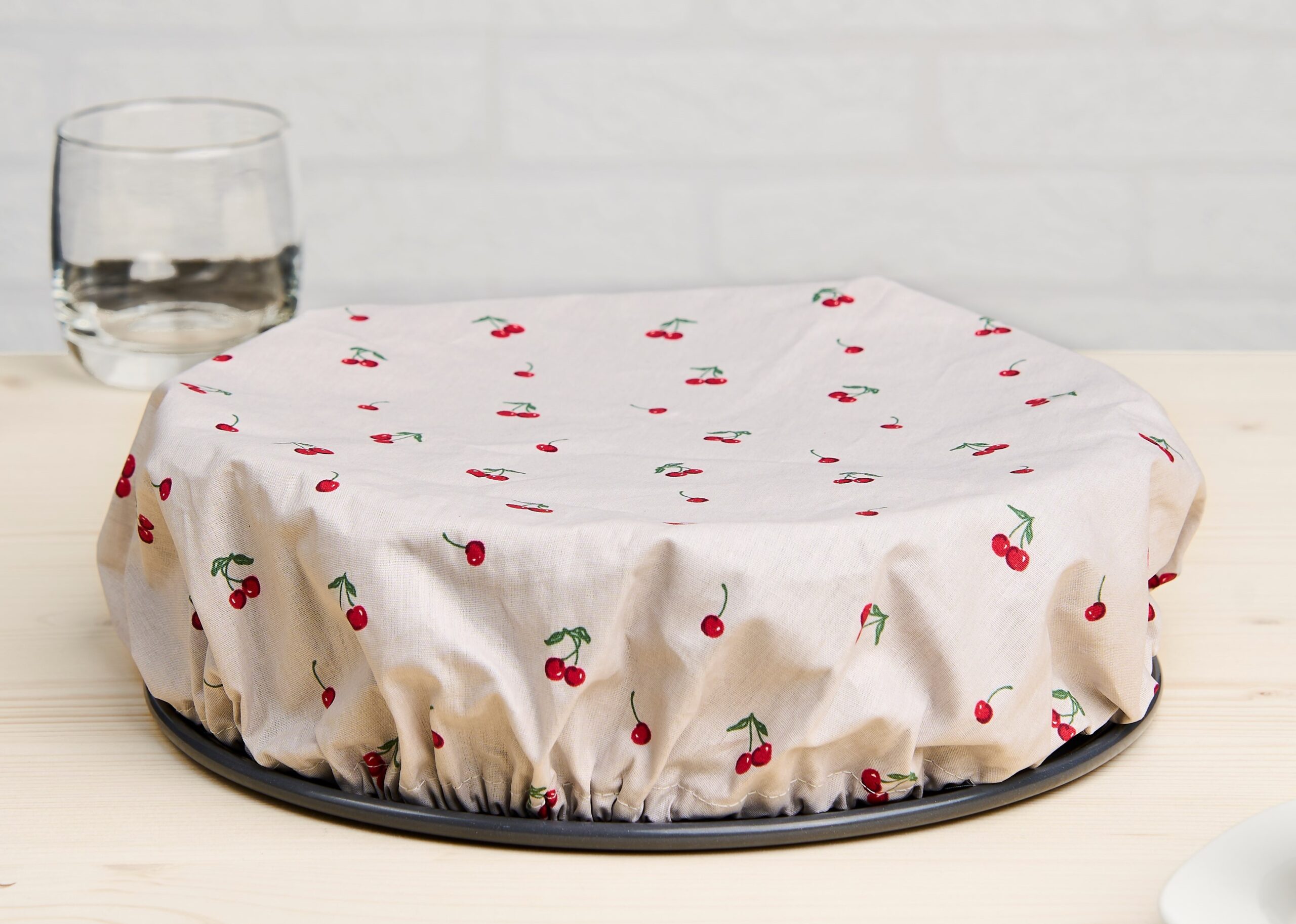 Abdeckhaube XL Single grau Kirschen – Bild 2