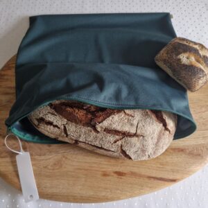 Gefrierbeutel "zero waste" G-00 für Kuchenform und große Brote geeignet. "Jägergrün"