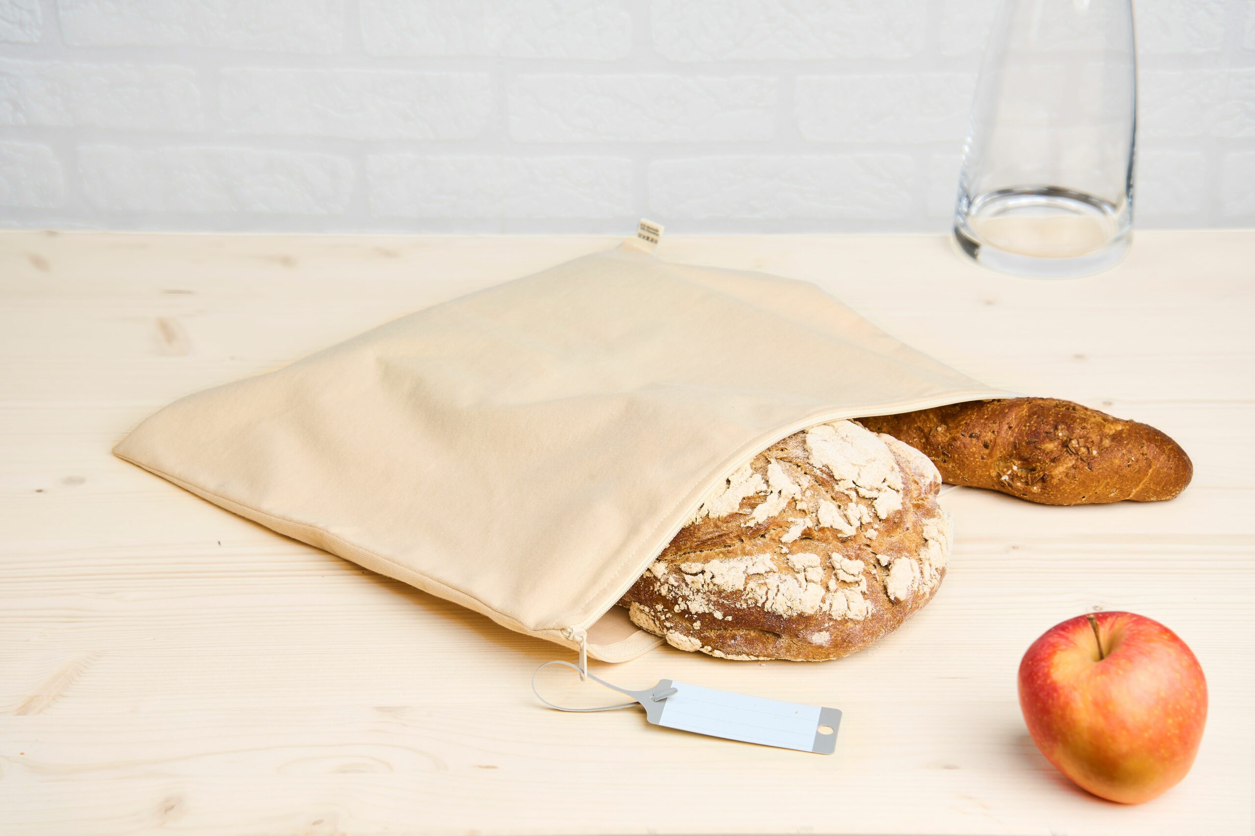 Gefrierbeutel "zero waste" G-00 für Kuchenform und große Brote geeignet. "naturell"