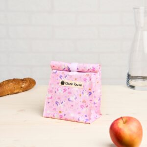 Snackbag "Kleine Pause" rosa Einhorn S-21