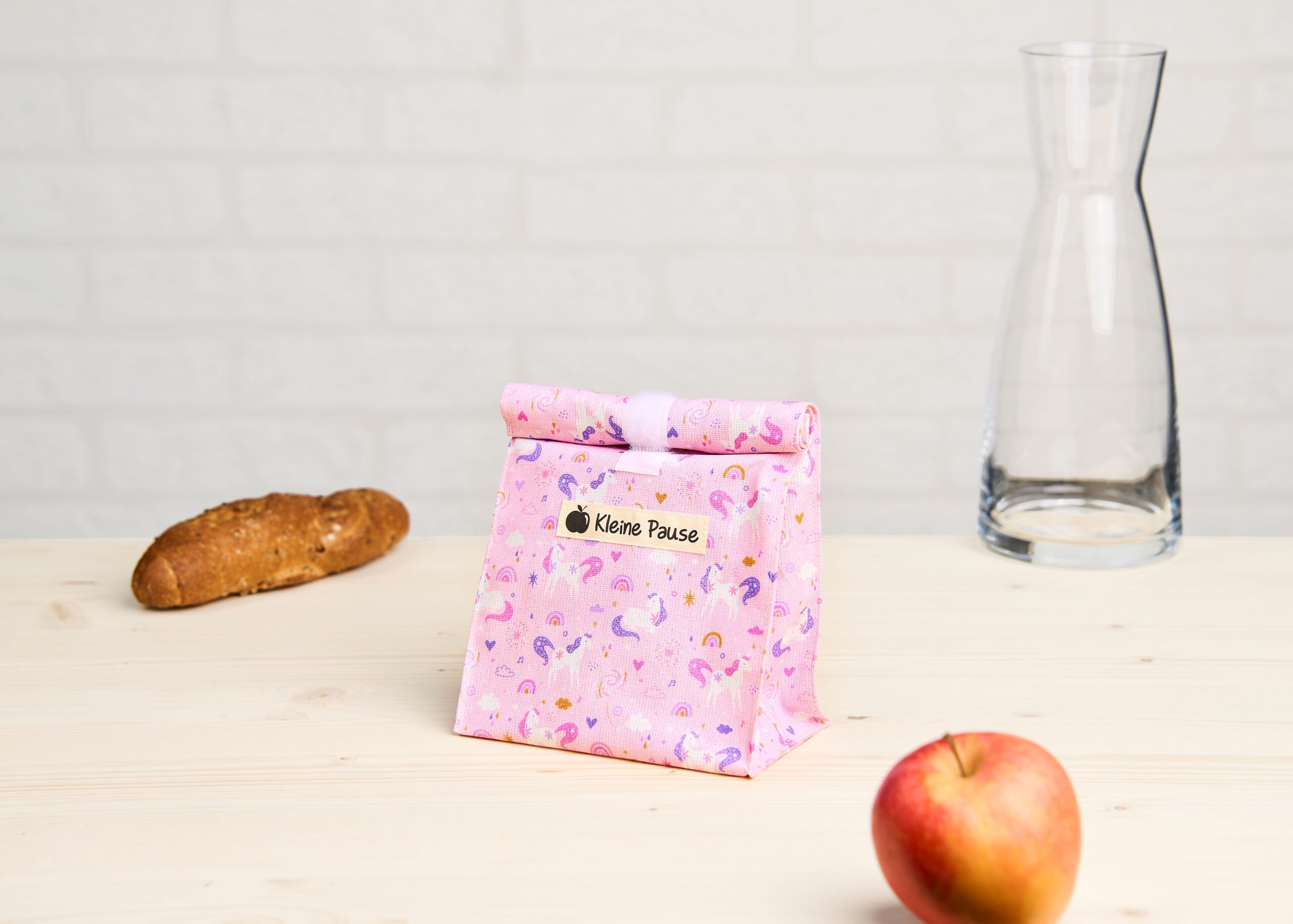 Snackbag "Kleine Pause" rosa Einhorn S-21 – Bild 2