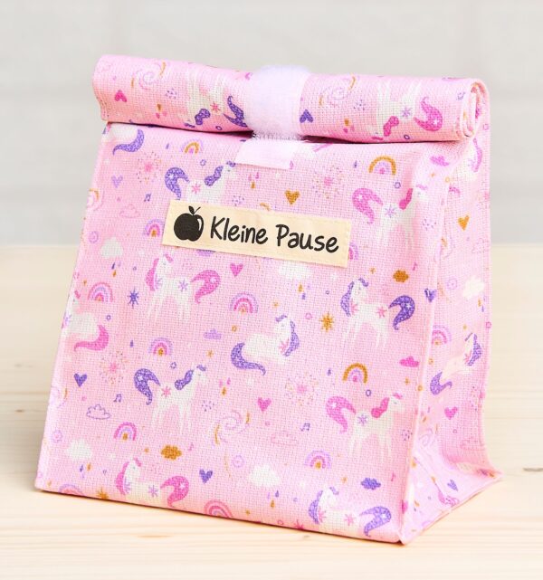 Snackbag "Kleine Pause" rosa Einhorn S-21