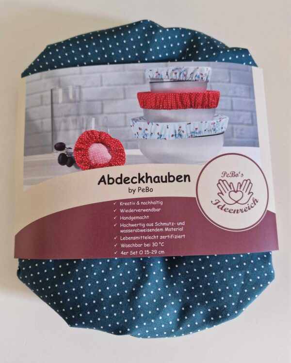 Abdeckhauben 4er Set - rosa Blümchen (Kopie) – Bild 2