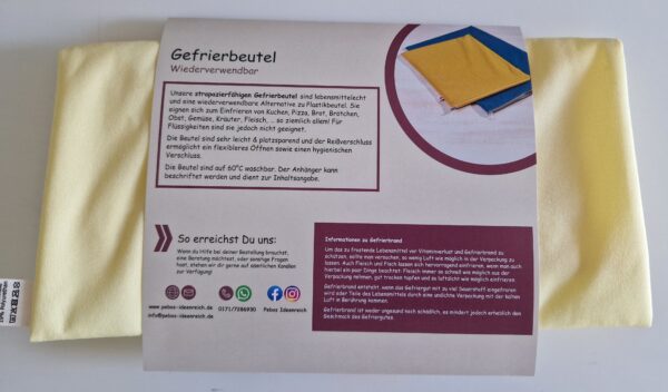Gefrierbeutel Set  Gr. S + M -zero waste- G-12 – Bild 3