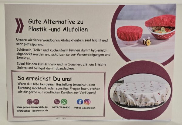 Abdeckhaube XL Single grün Blümchen – Bild 3