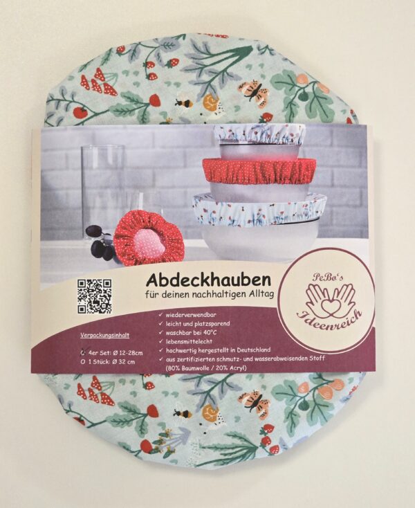 Abdeckhauben 4er Set - Wiese bunt – Bild 2