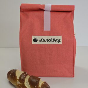Lunchbag Farbe uni koralle