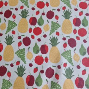 Beschichtete Baumwolle / Traumhaftes Wachstuch "buntes Obst"