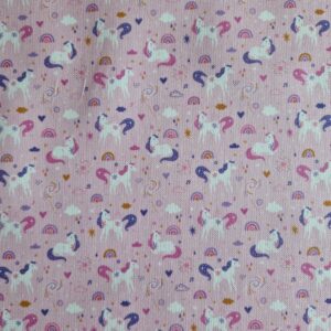 Beschichtete Baumwolle / Traumhaftes Wachstuch "kleine Einhörner"